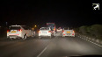 Rajasthan Atiq Ahmads convoy crosses Pratap Nagar Chauraha in Udaipur
