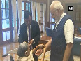 Watch 103-year-old woman ties rakhi to PM Modi