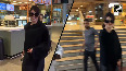 Urvashi Rautela rocks the all black look at Mumbai airport