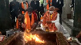 CM Khattar offers prayers for long life of PM Modi at Mansa Devi Temple
