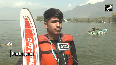 J&K Water Skiing becomes new adventure sports for youths at Dal Lake