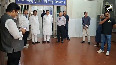 Gujarat Health Minister Administrator Praful K Patel visit Ahmedabad Civil hospital to meet injured in plane crash