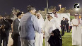 This is how the delegation was welcomed in Riyadh Saudi Arabia; a ceremony was organized at the Indian Embassy
