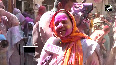 Widows celebrate Holi in Vrindavan with gulal and petals