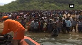 AP CM visits boat capsized accident site in Godavari River
