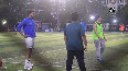 Abhishek Bachchan, Tiger Shroff spotted playing football