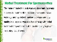 Herbal Treatment For Spermatorrhea To Prevent Involuntary Loss Of Semen