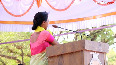 Supriya Sule addressing the voters in Baramati