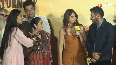 Mrunal Thakur teaches dance step