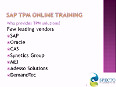 Sap tpm online training and certification