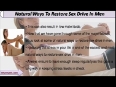 Easy And Natural Ways To Restore Sex Drive In Men