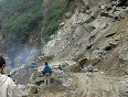 Landslide on the way to Lachung