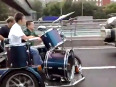 Amazing rock band on wheels video