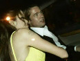 Angelina Jolie Kissing Brad Pitt