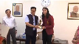 World No. 1 WODI batter received her Arjuna Award.