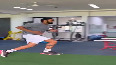 KL Rahul hits the nets