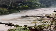 Viral video shows man crossing flooded river on hanging bridge in Arunachal