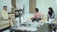 Cricketer Shree Charani, met Andhra Pradesh CM N Chandrababu Naidu