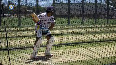 Rohit gears up in the nets in Perth