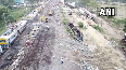 Restoration work underway at the site of Balasore Train Accident