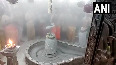 Indian cricketer Nitish Rana offers prayers at Mahakaleshwar Temple