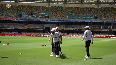 Team India's fielding session