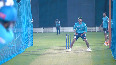 IPL Delhi Capitals Axar Patel bowls in the nets