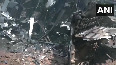 Debris at Air India plane crash site in Ahmedabad
