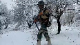 BSF troops patrol in Kashmir valley amid heavy snowfall