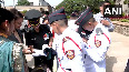 Women cadets celebrate after NDA's Passing Out Parade held at Pune