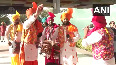 Bhangra, music and celebrations outside Chandigarh airport