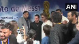 SRK, AbRam with Messi