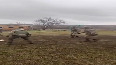 WATCH: Ukrainian soldiers play football match on battlefield