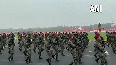 Indian Army Parachute Regiment commandos marching during the Army Day Parade