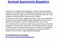 Serviced apartments bangalore