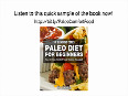 Paleo Diet For Beginners _ Top 30 Paleo Comfort Food Recipes Revealed!
