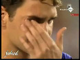 Roger Federer crying after lose australia open 2009 against Rafael Nadal - 1 2 2009