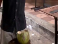 Amazing way of Cutting a Coconut