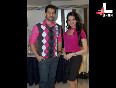 Bollywood on screen couple Aftab and Aamna in a no comment mood