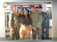 Kim Kardashian Kisses A Soldier