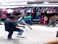 Sword Juggler on Busy Street