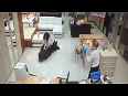 Thief Stealing Laptop Caught