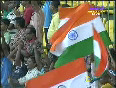 Dhoni lift trophy and celebration - odi sri lanka vs india 2009 colombo