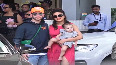 Priyanka arrives in Mumbai with Nick and daughter Malti 