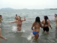 Girls and boys beach party video