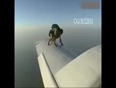 Amazing stunt on plane video