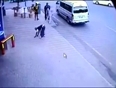 Crazy car driver hits man video