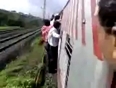 Man falls from mumbai train video