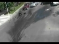Hard crash at intersection video