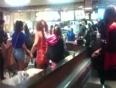Girls fight in restaurant video